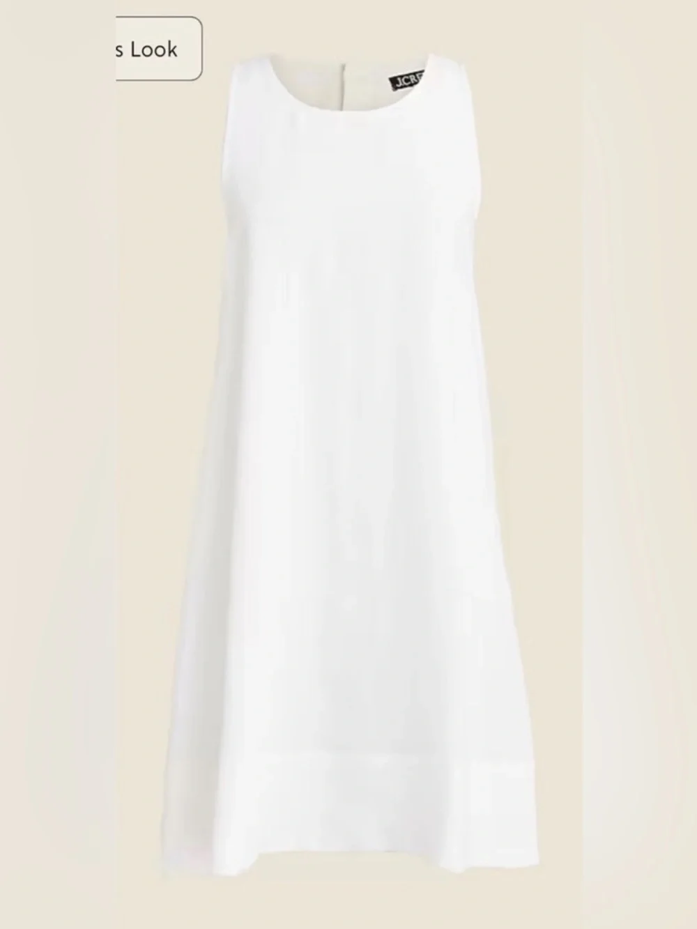 J.Crew Maxine button-back dress in linen